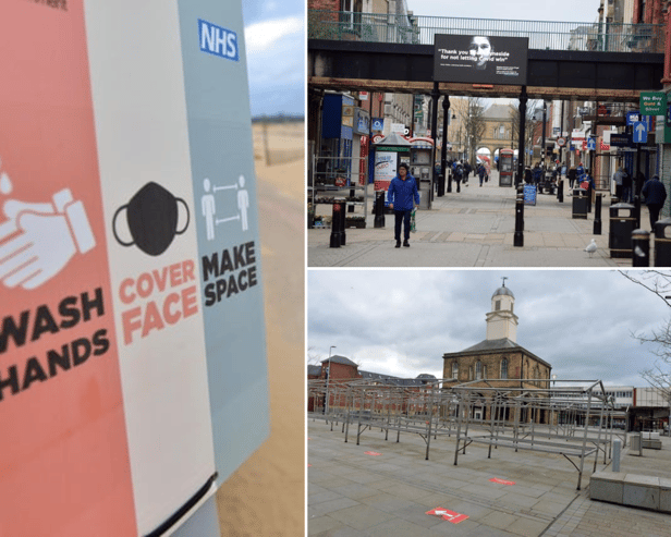 We take a look at a quiet South Shields on the fifth anniversary of the first coronavirus lockdown.