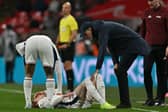 Anthony Gordon suffered an injury during England's clash with Albania.