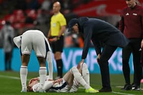 Anthony Gordon suffered an injury during England's clash with Albania.
