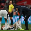 Anthony Gordon suffered an injury during England's clash with Albania.