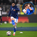 Sandro Tonali in action for Italy v Germany