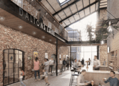 A CGI of how the new arrival/communal space could look at the Customs House.