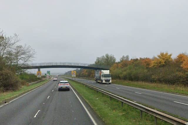 A diversion route was in place on the A19 northbound following a crash near Sunderland