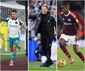 Bruno Guimaraes, Eddie Howe and Alexander Isak