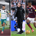 Bruno Guimaraes, Eddie Howe and Alexander Isak