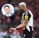 Joelinton has unknowingly become a WWE star as a fan unfurled a brilliant banner of the Brazilian during a show in Scotland