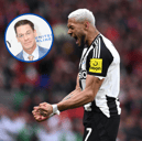 Joelinton has unknowingly become a WWE star as a fan unfurled a brilliant banner of the Brazilian during a show in Scotland