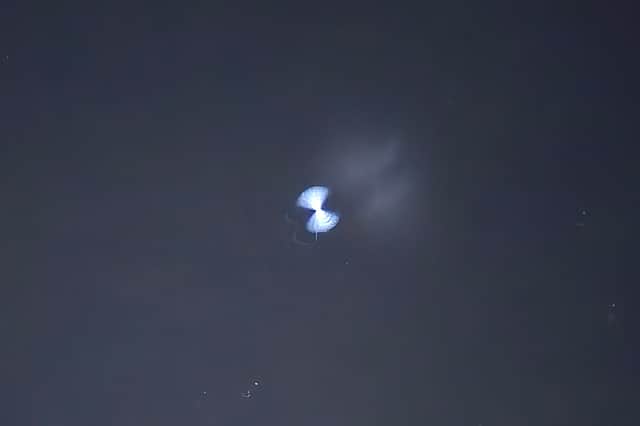 The mysterious spiral spotted in the sky yesterday evening was simply excess fuel that had been released from a SpaceX rocket that launched in California about three hours before the spiral happened.