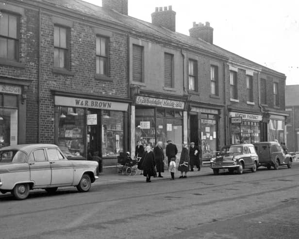 An undated view of Station Road as it looked decades ago. Look at the cars and shops lined up in this Shields Gazette archive photo.