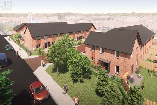 An artists impression of how the Reynolds Avenue development could look.