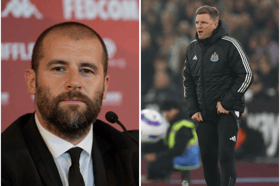 Newcastle United sporting director Paul Mitchell and head coach Eddie Howe