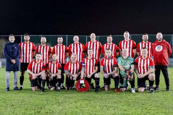 Sunderland AFC Military Veterans team.