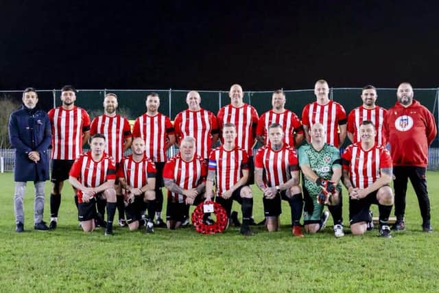 Sunderland AFC Military Veterans team.