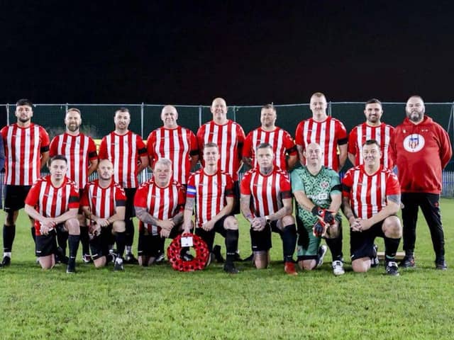 Sunderland AFC Military Veterans team.