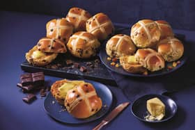 Aldi's new range of hot cross buns