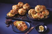 Aldi's new range of hot cross buns