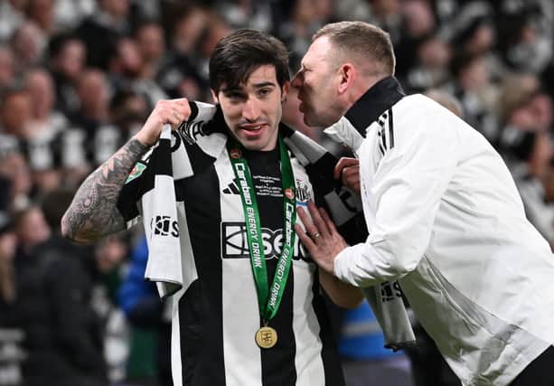 Newcastle United midfielder Sandro Tonali.
