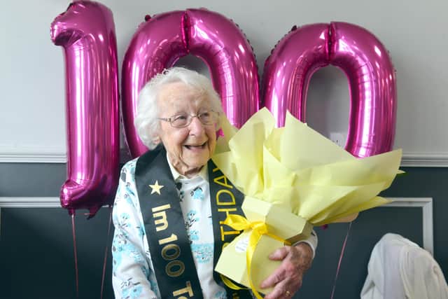 Freda Jessop, from Boldon, has celebrated turning 100-years-old.