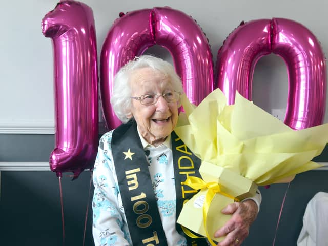 Freda Jessops, from Boldon, has celebrated turning 100-years-old.