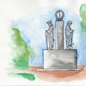 An artist's impression of how the Boldon Colliery Heritage Group memorial could look.