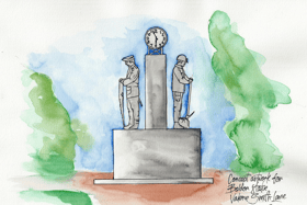 An artist's impression of how the Boldon Colliery Heritage Group memorial could look.