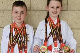 Joshua Parkin and Charley Foster have been British karate champions.