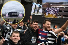 Newcastle United Carabao Cup celebrations