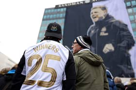 Newcastle United Carabao Cup celebrations. 