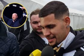 Newcastle United midfielder Bruno Guimaraes.