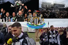 Newcastle United Carabao Cup celebrations