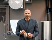 Thierry Henry at the Ninja Luxe Café