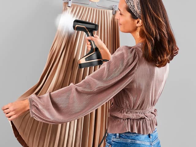 Steaming clothes takes a fraction of the time of ironing