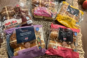 Aldi's new range of hot cross buns