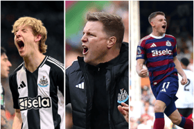 Both Anthony Gordon and Harvey Barnes will want to impress Eddie Howe and start v Leicester City.