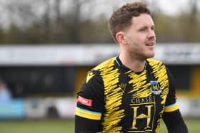 Hebburn Town midfielder Robbie Spence (photo Tyler Lopes)