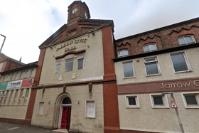 Jarrow Civic Hall has been placed on the property market for an asking price of £400,000.