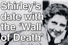 How we reported on the story of daredevil Shirley Brown who was pulling in the crowds in her home town of South Shields 70 years ago.