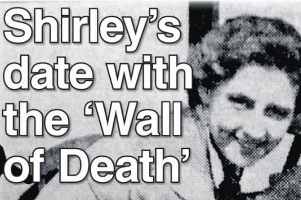 How we reported on the story of daredevil Shirley Brown who was pulling in the crowds in her home town of South Shields 70 years ago.