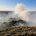 Firefighters were called to Cleadon Hills to extinguish a grass fire on Monday evening (April 7).