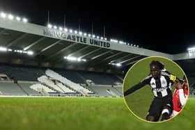 Newcastle United forward Garang Kuol.