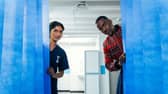 Varada Sethu (L) and Ncuti Gatwa (R) in Doctor Who