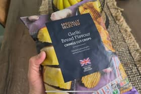 Aldi's limited edition garlic bread crisps