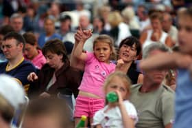 You go girl! This youngster was getting right into the spirit of the 'Legends' concert in 2003.
