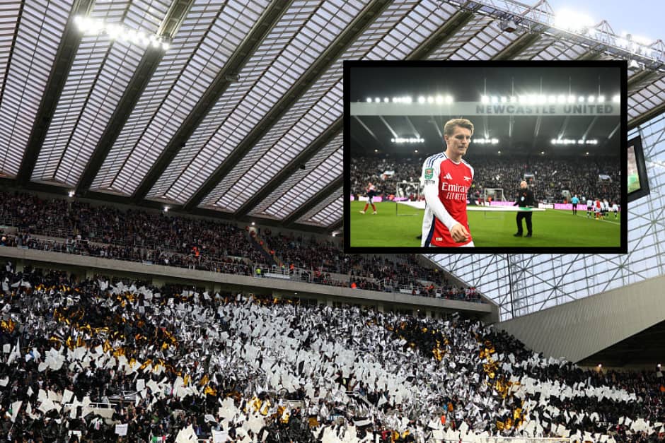 Arsenal's Martin Odegaard has described St James' Park as the toughest stadium to play at.