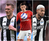 Dan Burn and Joelinton are at risk of a Premier League ban. Manuel Ugarte is not, however, despite being booked eight times this season.