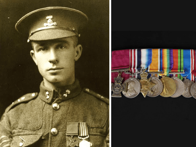 The medals of a Portsmouth soldier honoured for his heroics in the First World War were due to be going up for sale - including his Victoria Cross medal - but the lot has since been withdrawn.