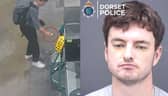 Man tries to start fire at Asda petrol station.