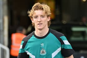 Newcastle United forward Anthony Gordon. 