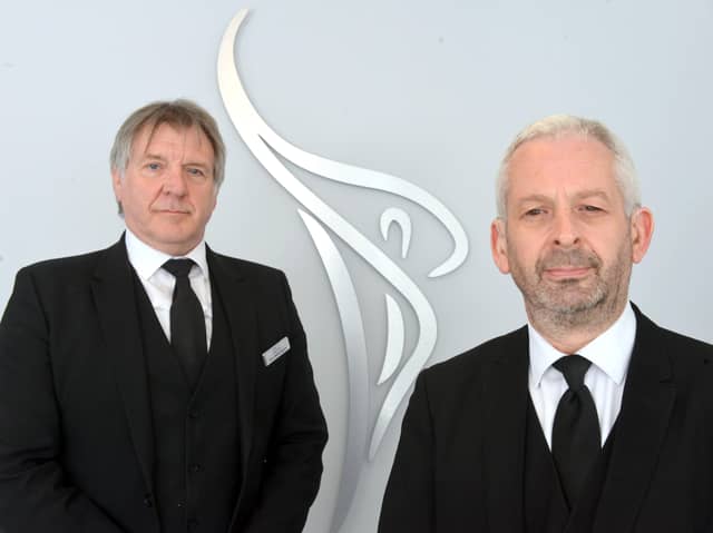 Jayne Prior Funeral Directors Nigel Marston (right) and Gary Hetherington.