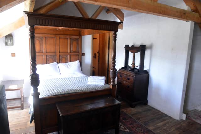 Each cottage sleeps two people with one bedroom in each